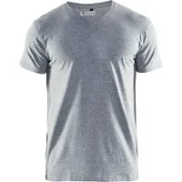 Blakläder 3360-1059 T-Shirt, V-hals Grijs Mêlee maat M heren