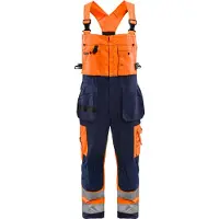 Blakläder Bretelbroek High-Vis 26031860 | High-Vis Oranje/Marineblauw | Maat 56 - 7330509377390