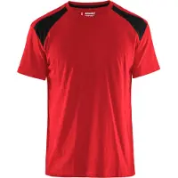 Blakläder 3379-1042 T-shirt bi-colour Rood/Zwart maat XL heren