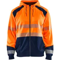 Blakläder Hooded Sweatshirt High-Vis 35462528 | High-Vis Oranje/Marineblauw | Maat M - 7330509623275