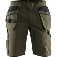 Blakläder Service short met spijkerzakken 14941330 | Groen/Zwart | Maat 46 - 7330509688526