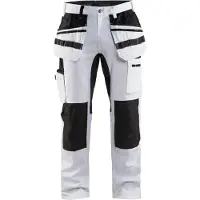 Blakläder Schilders werkbroek met stretch 1910-1000 - Wit/zwart - C54