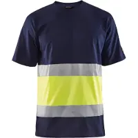 Blakläder T-Shirt High-Vis 33871030 | Marine/High-Vis Geel | Maat 3XL - 7330509449189