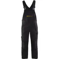 Blakläder 2695-1330 Bretelbroek met stretch Zwart/High Vis Geel maat C48 heren