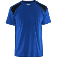 Blakläder 3379-1042 T-shirt bi-colour Korenblauw/Zwart maat 4XL heren