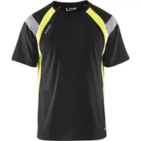 Blakläder 3332-1030 T-shirt Visible Zwart/High Vis Geel maat L heren