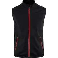 Blakläder 3850-2516 Softshell bodywarmer Zwart/Rood maat 4XL heren