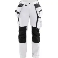 Blakläder 7179-1645 Dames schildersbroek 4-weg stretch Wit/Donkergrijs maat C40 dames