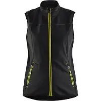 Blakläder Dames softshell bodywarmer 38512516 | Zwart/High-Vis Geel | Maat M - 7330509647684