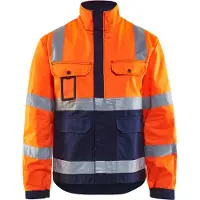 Blakläder Jack, ongevoerd High-Vis 40231804 | High-Vis Oranje/Marineblauw | Maat 3XL - 7330509238561