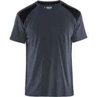 Blakläder T-Shirt bicolour 33791042 | Donkergrijs/Zwart | Maat 4XL - 7330509604489