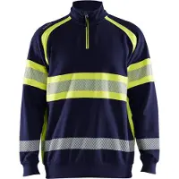 Blakläder High-Vis Sweater 35531158 | Marine/High-Vis Geel | Maat M - 7330509830642