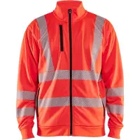 Blakläder High-Vis Sweatshirt met rits 35632538 | High-Vis Rood | Maat XL - 7330509832370