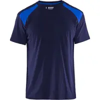 Blakläder T-Shirt bicolour 33791042 | Marineblauw/Korenblauw | Maat S - 7330509604274