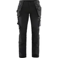 Blakläder Dames 4-weg stretch werkbroek 71921645 | Zwart/Donkergrijs | Maat 36 - 7330509742006