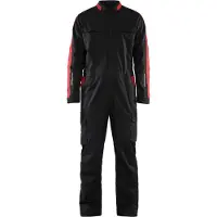 Blakläder Industrie overall stretch 61441832 | Zwart/Rood | Maat 52 - 7330509762806