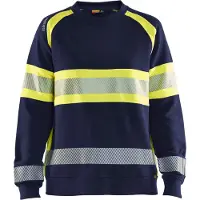 Blakläder 3409-1158 Dames Sweatshirt High Vis Marine/High Vis Geel maat XL dames