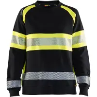Blakläder 3409-1158 Dames Sweatshirt High Vis Zwart/High Vis Geel maat XL dames