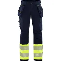 Blakläder Dames High-Vis 4-weg stretch werkbroek 71931642 | Marine/High-Vis Geel | Maat 40 - 7330509776766