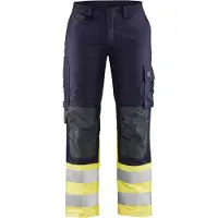 Blakläder Multinorm Dames Werkbroek Inherent 71881512 | Marine/High-Vis Geel | Maat 36 - 7330509664056