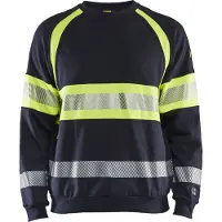 Blakläder Multinorm Sweatshirt 34591762 | Marine/High-Vis Geel | Maat XS - 7330509726044