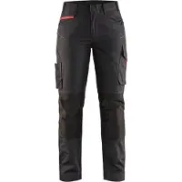 Blakläder 7195-1330 Dames service werkbroek met stretch Zwart/Rood maat C48 dames