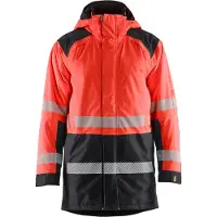Blakläder 4457-1987 Winterparka High Vis High Vis Rood/Zwart maat XS heren