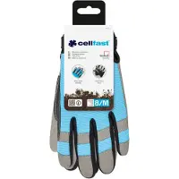 Cellfast Tuinhandschoenen - 92-012 - Maat 8/M - Elastisch polyester - Synthetisch leer