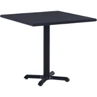 vidaXL Tuintafel 80x80x75 cm zwart