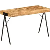vidaXL Schrijftafel 118x50x75 cm massief mangohout
