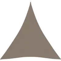 vidaXL Zonnescherm driehoekig 4x4x4 m oxford stof taupe