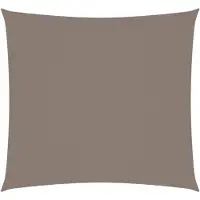 vidaXL Zonnescherm vierkant 3,6x3,6 m oxford stof taupe