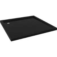 vidaXL Douchebak vierkant 90x90 cm ABS zwart