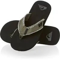 Quiksilver Teenslippers 'MONKEY ABYSS' bruin / groen / zwart