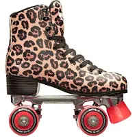 Impala Rollschuhe - Quad Skate - Braun Leopard - - 40 - Rollschuhe