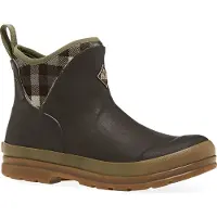 Muck Boots Originals Ankle Rubberen Bruine/Geruite/Regenlaarzen Met Kauwgomzool