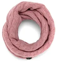 Superdry Tweed Colsjaal met Kabelpatroon Roze Grootte: 1SIZE