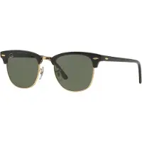 Ray-Ban Clubmaster RB3016/51 Ebony Arista / Crystal Green