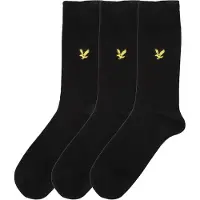 Lyle & Scott set van 3 sokken in zwart