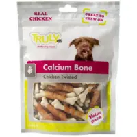 Truly 15x Hondensnack Calcium Bone Chicken Twisted 90 Gr