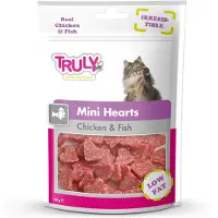 Truly Cat Snacks Mini Hearts Kip & Vis 50 Gr