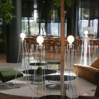 Grupa Products Model Vloerlamp Model 2 | White | Red
