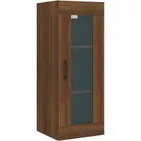 vidaXL - Wandkast - 34,5x34x90 - cm - bruin - eikenkleur