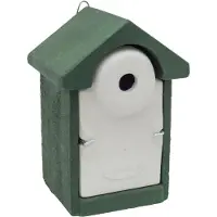 Vivara Pro Nestkast Sevilla WoodStone 28 mm Groen | Houtbetonnen vogelhuisje | Vivara | 10 jaar garantie | Aanbevolen door Vogelbescherming Nederland