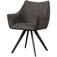 Tower Living Riviera swivel armchair - Dark grey (Grijs, 60x88x62cm)