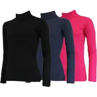Campri 3-Pack - Skipully - Wintersportpully - Dames - Black/Navy/Pink (484) - maat XXL