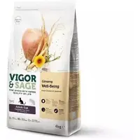 Vigor and Sage 2x Kattenvoer Well-being Ginseng 4 Kg