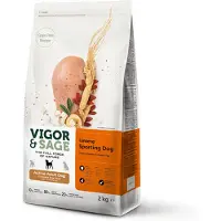 Vigor and Sage Hondenvoer Sport En Actief Ginseng 2 Kg
