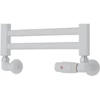 TVS Design Valves 220 aansluitset haaks rechts wit