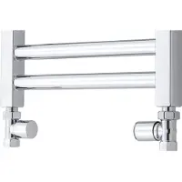TVS Design Valves 110 aansluitset recht chroom